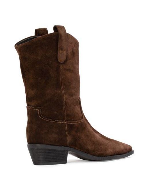 Black Suede Studio Brown Casey 55 Suede Boot