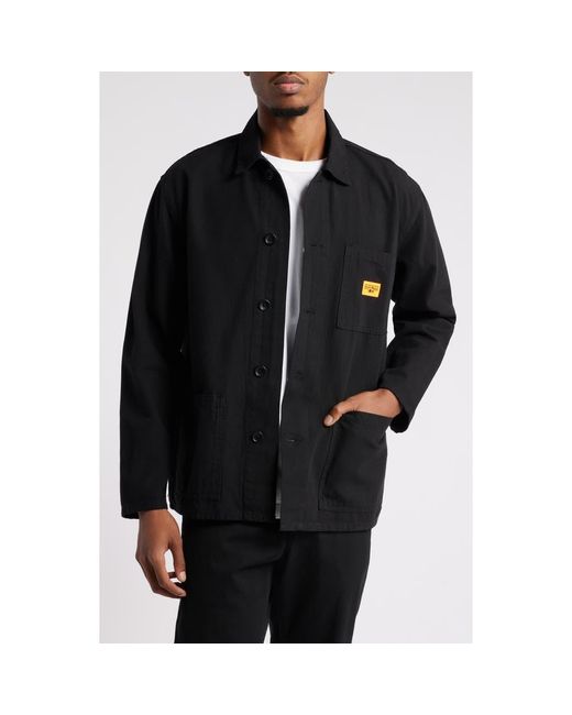 Service Works Black Cotton Canvas Chore Coat for men