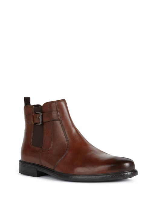 Geox Leather Terence Waterproof Chelsea Boot in Brown for Men | Lyst
