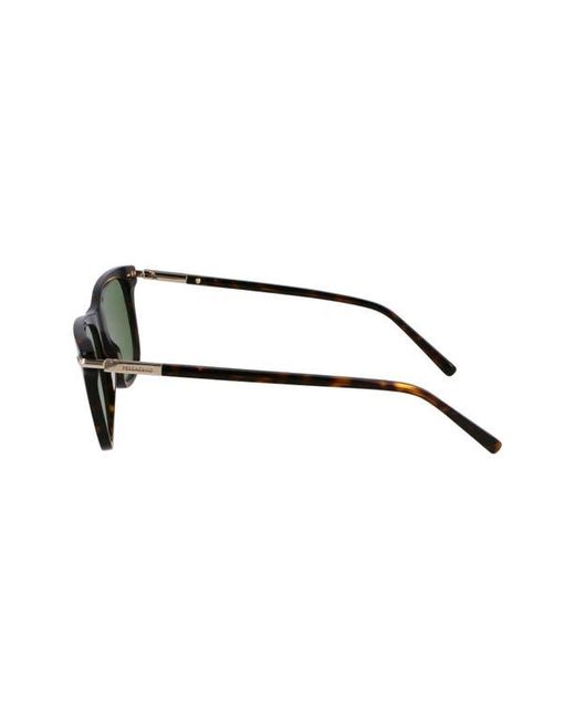 Ferragamo Green 54Mm Modified Rectangular Sunglasses for men