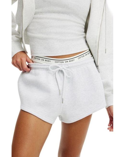 Cotton On White Active Plush Micro Short