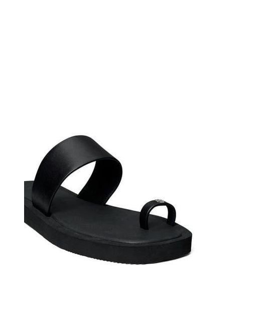 Tory Burch Black Toe Loop Sandal