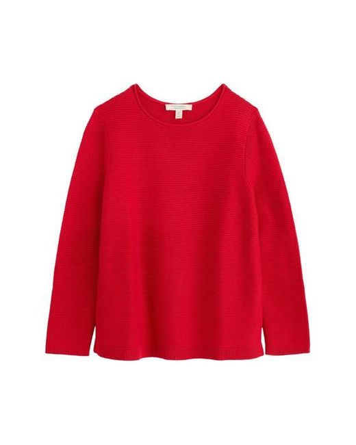 Seasalt Cornwall Red Makers Rib Organic Cotton Sweater