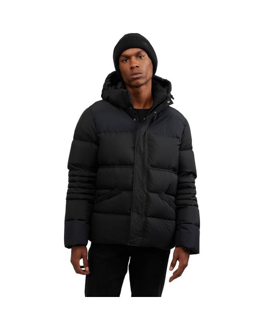 Pajar Black Titan Mixed Media Puffer With Removable Hood for men
