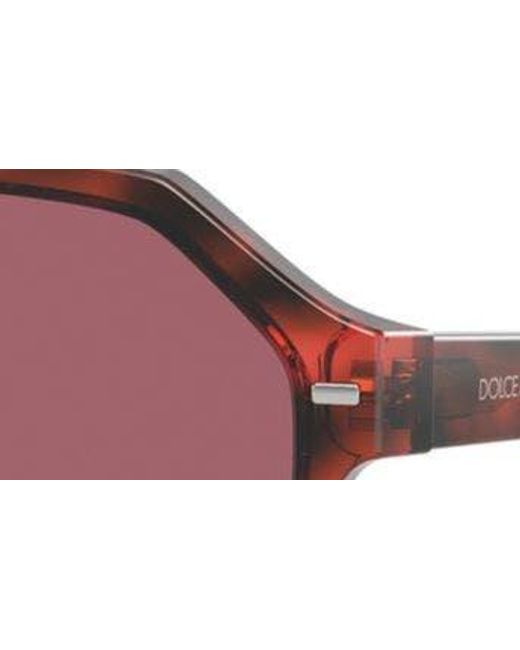 Dolce & Gabbana Red 60mm Pilot Sunglasses for men