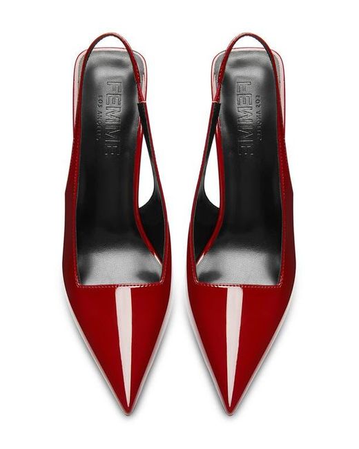 Femme LA Red G63 Slingback Pump