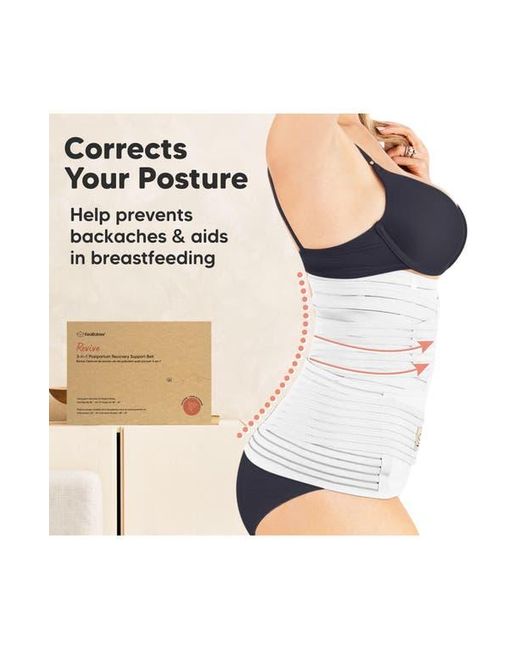 KeaBabies Blue Revive 3-In-1 Postpartum Recovery Support Belt