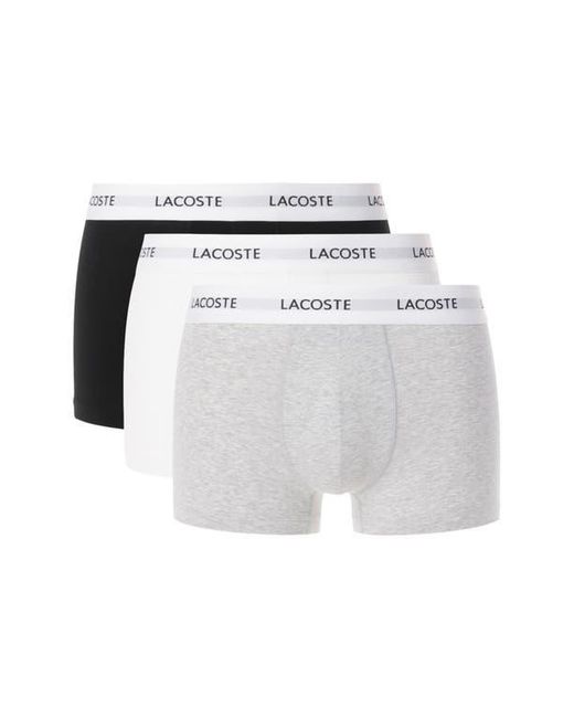 Lacoste Blue Assorted 3-Pack Core Essentials Trunks for men