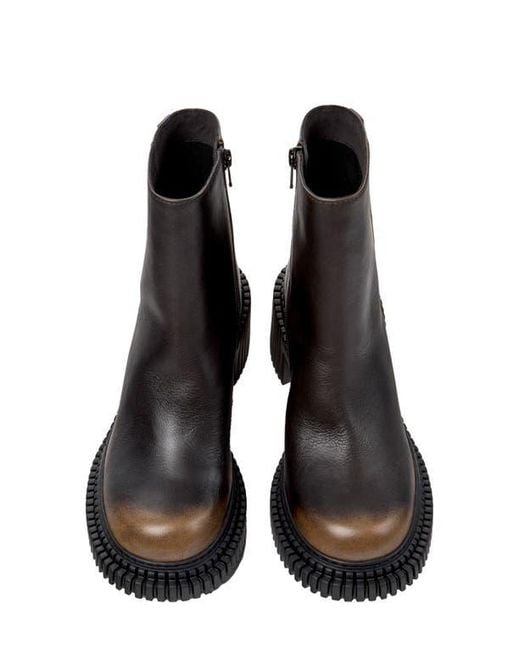 Camper Black Pix London Zip Boot