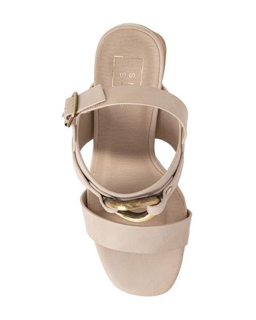 Shu Shop Pink Hannah Block Heel Slingback Sandal