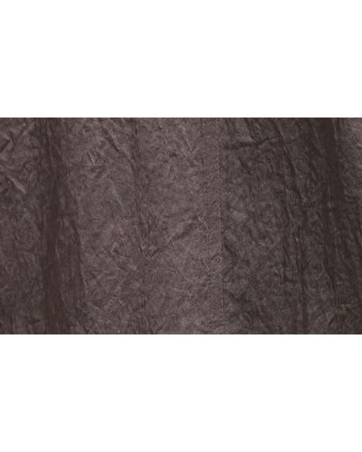 Eileen Fisher Brown Crinkled Satin Blazer