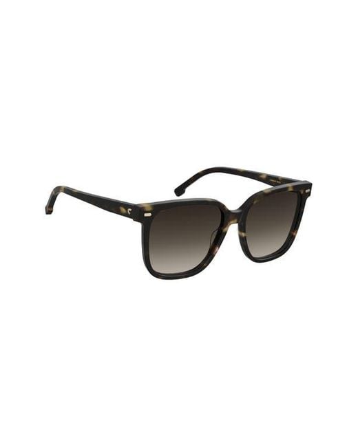 Carrera Black 55Mm Rectangular Sunglasses