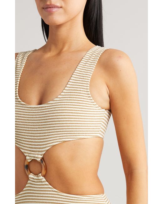 Montce Natural Cutout One-piece Swimsuit At Nordstrom