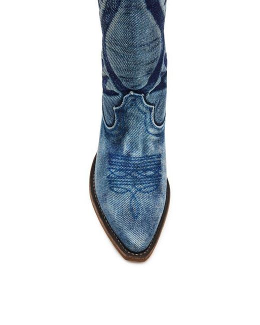 Steve Madden Blue Albany Western Boot