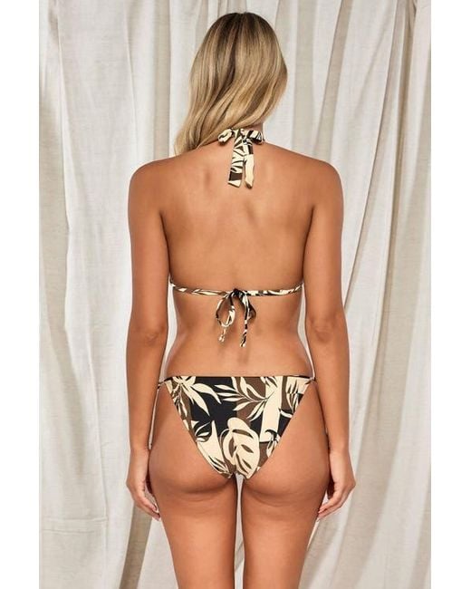 Swim Systems Brown Mila Triangle Bikini Swimsuit Top