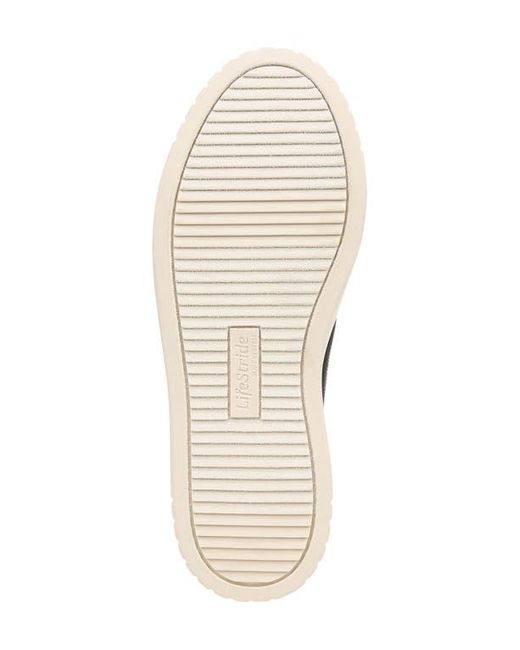 LifeStride Black Geneva Slip-On Platform Sneaker