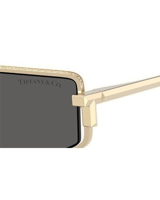 Tiffany & Co Multicolor 60Mm Irregular Rectangular Sunglasses