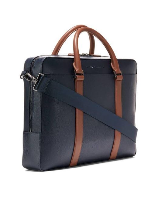 Cole Haan Blue Triboro Leather Briefcase for men