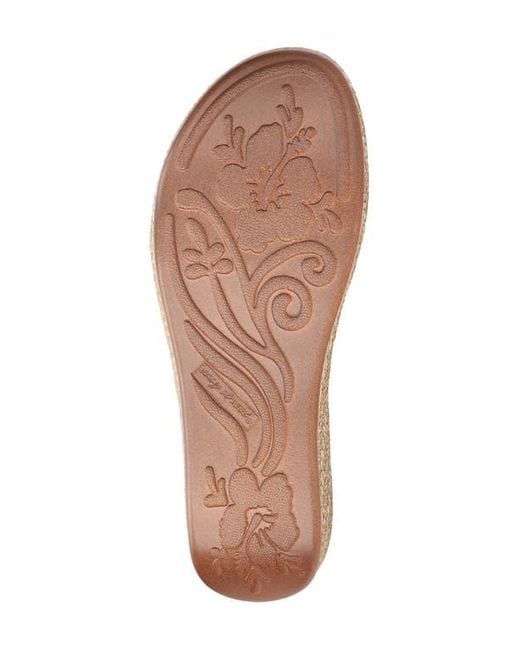 Easy Street White Lua Wedge Sandal