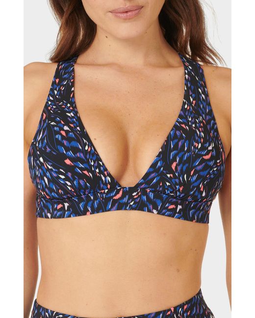 Sweaty Betty Blue Peninsula Bikini Top
