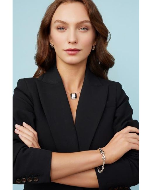 Oradina White Sterling Cufflink Button Studs