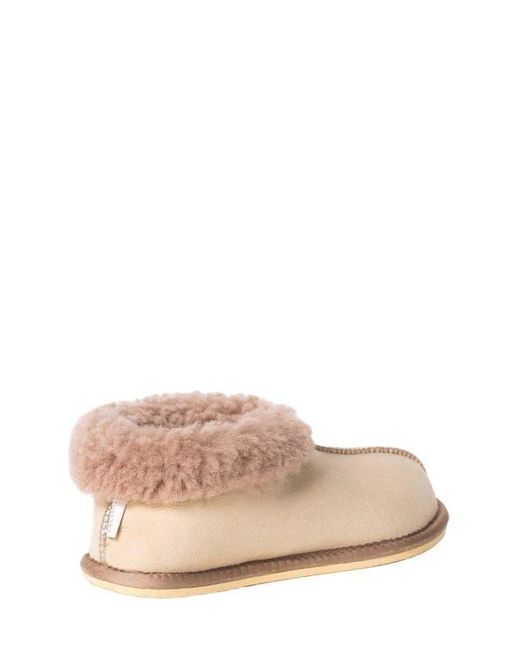 Celtic & Co. Natural Ladies' Shearling Bootee Slippers