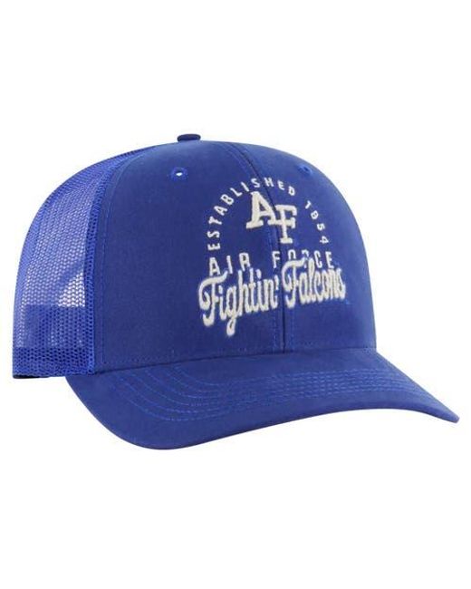 '47 Blue Air Force Falcons Pitstop Trucker Adjustable Hat for men
