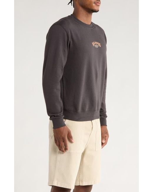 Billabong Black Short Sands Crewneck Sweatshirt for men