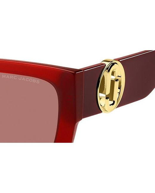 Marc Jacobs Red 54mm Square Sunglasses