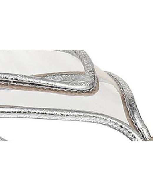 Veronica Beard White Clea Wedge Flip Flop