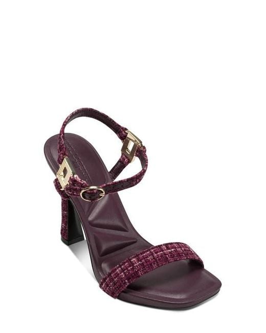 Karl Lagerfeld Purple Cybil Ankle Strap Sandal
