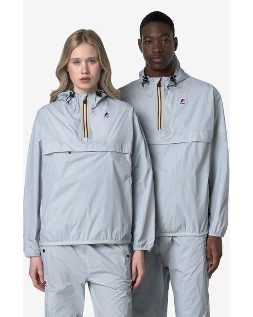 K-Way Gray Le Vrai 4.0 Leon Water Repellent Anorak