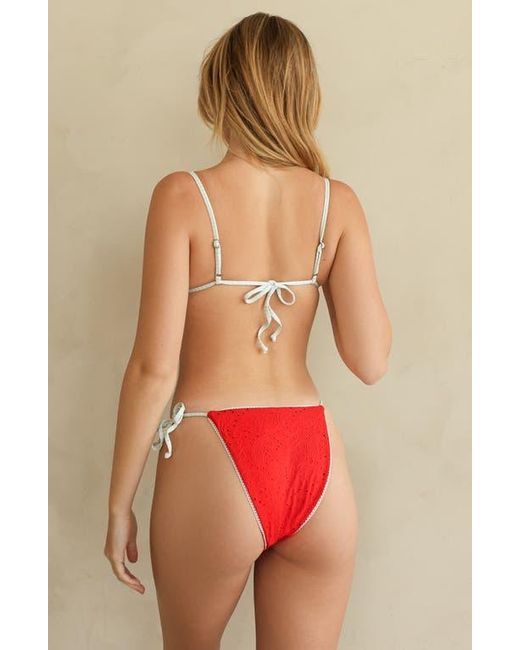 Dippin' Daisy's Red Emilia Triangle Bikini Top