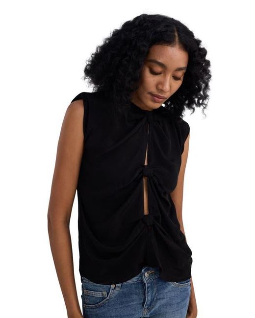 REISTOR Black The Knot-So-Basic Top