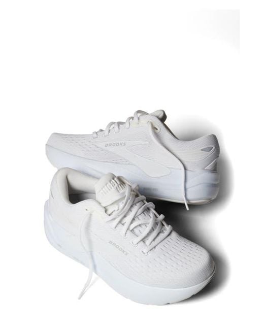 Brooks White Ghost Max 3 Running Shoe