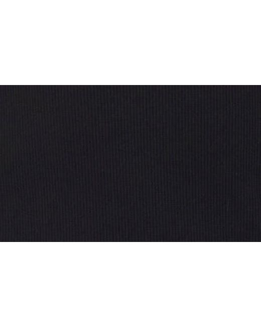 Cece Blue Gathered Sleeve Turtleneck Top