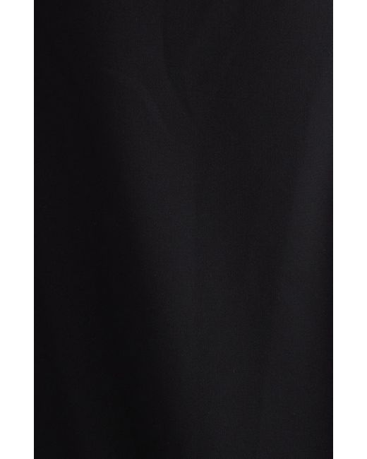 Proenza Schouler Black Shira Strapless Matte Crepe Midi Dress