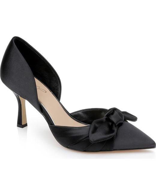 Badgley Mischka Black Emelia D'Orsay Pointed Toe Pump