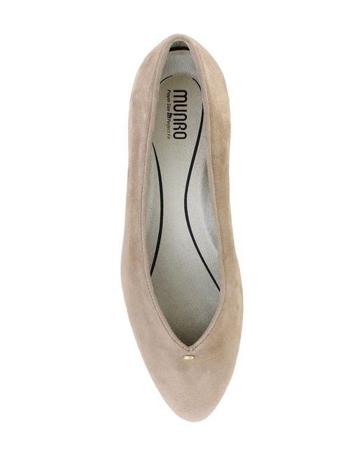 Munro Natural Hannah Block Heel Pump