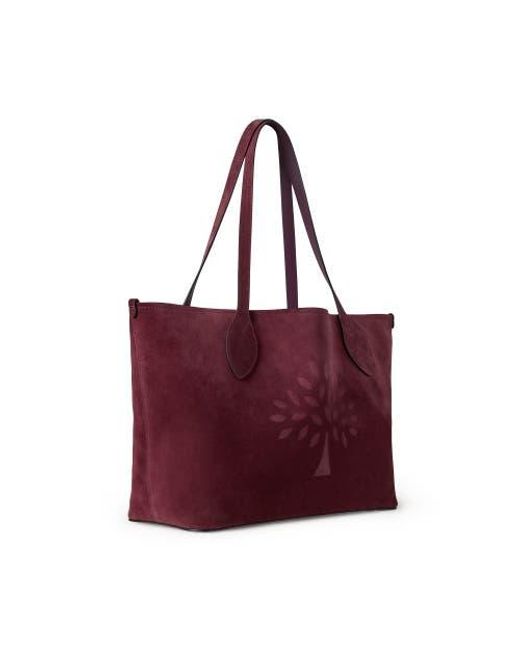 Mulberry Red Suede Tree Tote