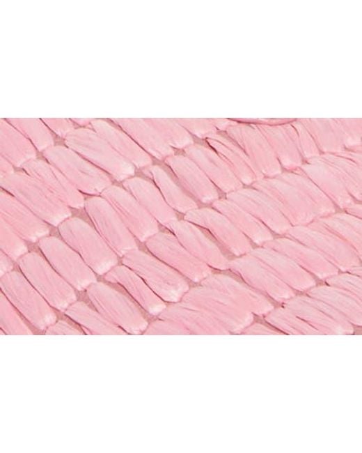 Prada Pink Raffia Slide Sandal