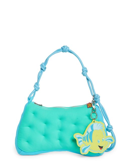 Marshall Columbia Blue X Disney 'the Little Mermaid' Flounder Plush Shoulder Bag
