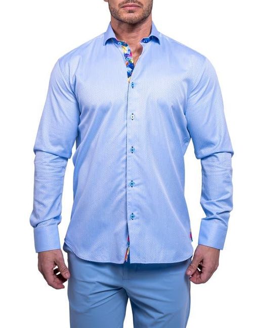 Maceoo Blue Einstein Resistance0111 Button-Up Shirt for men