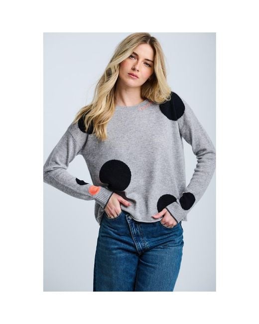 Lisa Todd Gray Hot For Dots Sweater