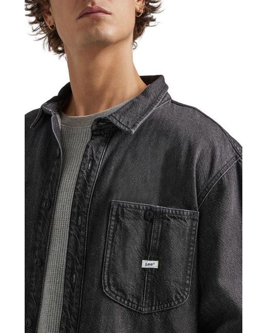 Lee Jeans Black Denim Overshirt for men