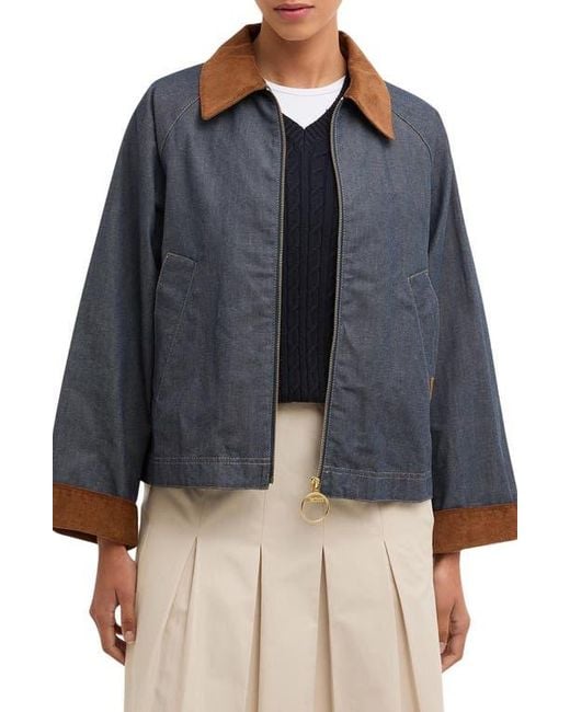 Barbour Black Freckleton Denim Swing Jacket
