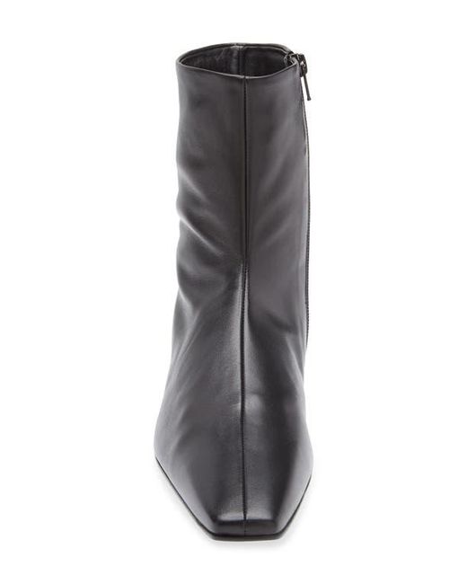 Totême Black Flat Side Zip Bootie