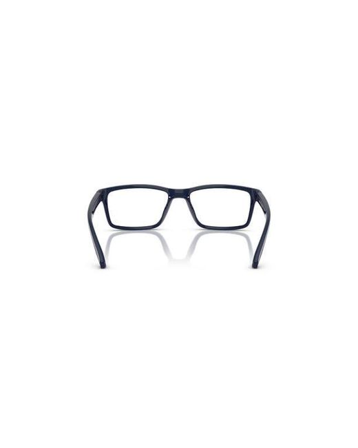 Arnette Black 52Mm Rectangle Optical Glasses for men