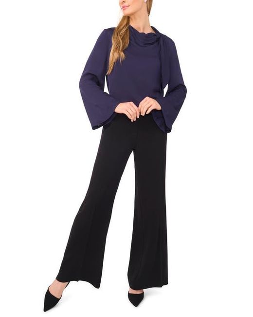 Ted Baker Blue Flowy Long Sleeve Georgette Top