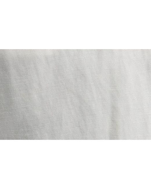 Scott Barber White Flat Front Shorts for men